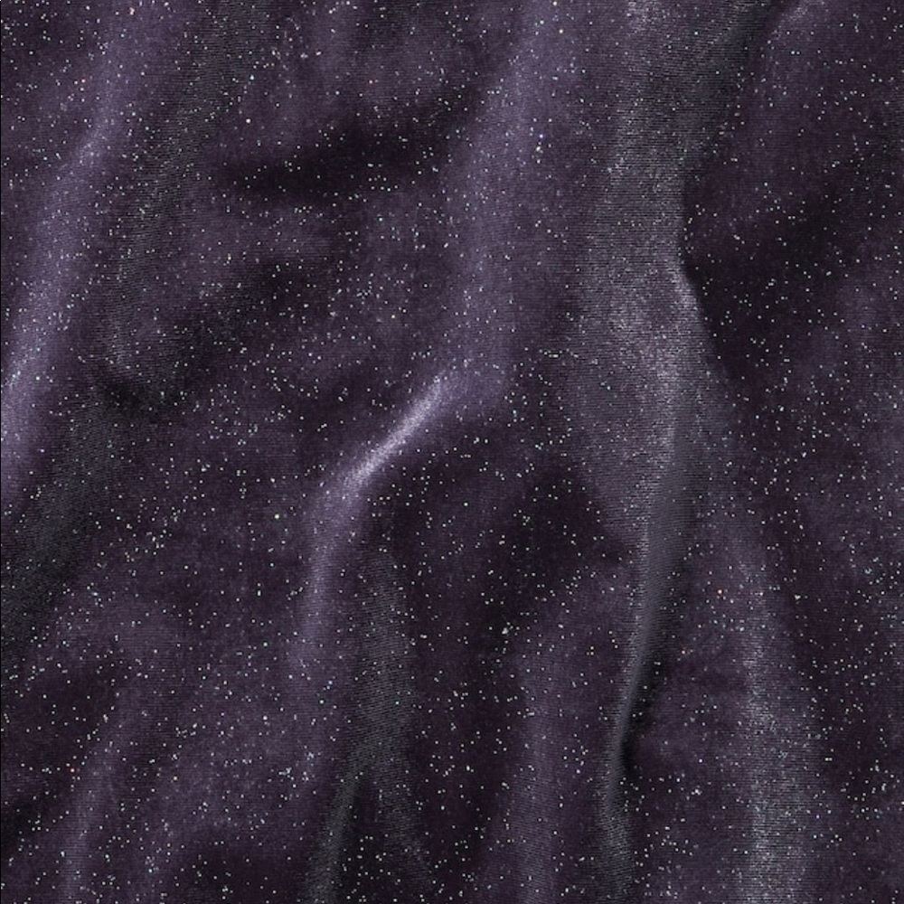 NWT Blue sparkling velvet top with ruffle sleeve - Picture 5 of 5